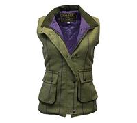 WALKER AND HAWKES - Ladies Derby Tweed Bayston Gilet - Purple Stripe - 22