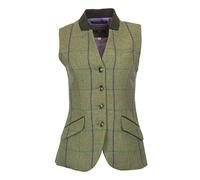 WALKER AND HAWKES - Ladies Derby Tweed Margate Waistcoat - Purple Stripe - 20