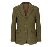 WALKER AND HAWKES - Ladies Derby Tweed Mayland Blazer - Dark Sage - 10