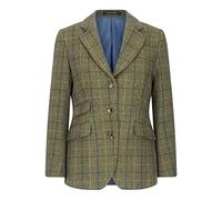 WALKER AND HAWKES - Ladies Derby Tweed Mayland Blazer - Navy Stripe - 12