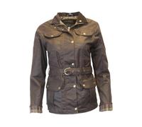 WALKER AND HAWKES - Ladies Wax Florence Motorcycle Jacket - Brown - 12