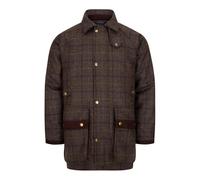 WALKER AND HAWKES - Men's Abraham Moon Tweed Ryton Shooting Jacket - Oak Brown - Medium