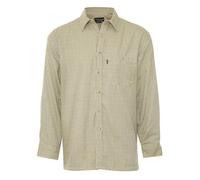 Walker and Hawkes - Men's Champion Fleece Lined Cartmel Country Shirt - Stone - 3X-Large (48'')