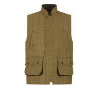 WALKER AND HAWKES - Men's Derby Tweed Barrington Shooting Gilet - Light Sage - 4X-Large