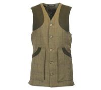 WALKER AND HAWKES - Men's Derby Tweed Winston Waistcoat - Forest Green - Large