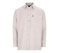 WALKER AND HAWKES - Men's Green Easy Care Chequered Murton Country Plain Smart Easy Iron Shirt - Red - Large (42'')