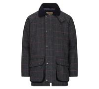 WALKER AND HAWKES - Men's Green Sage Durable Derby Tweed Barlaston Hunting Shooting Waterproof Jacket - Blue Tweed - XS