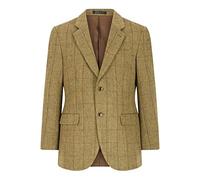 WALKER AND HAWKES - Men's Green Sage Two Button Derby Tweed Windsor Regular Fit Blazer - Light Sage - 48
