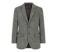 WALKER AND HAWKES - Men's Harris Tweed Blakemore Blazer - Steel Grey - 52