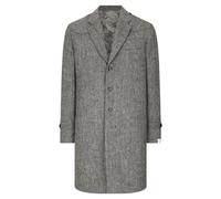 WALKER AND HAWKES - Men's Harris Tweed Kensington Overcoat - Steel Grey - Large