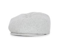 WALKER AND HAWKES - Men's Melton Wool Waterproof 8-Panel Bridgemoor Baker Boy Cap (UK, Alpha, S, Slate Grey)