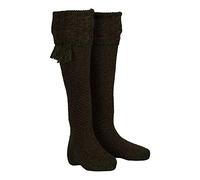 WALKER AND HAWKES - Men's Merino Wool Revier Shooting Socks w/Garter Ties - Scotspine - Large