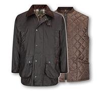 WALKER AND HAWKES - Men's Wax 3-in-1 Greendale Jacket - Brown - 2X-Large