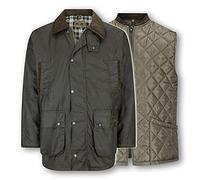 WALKER AND HAWKES - Men's Wax 3-in-1 Greendale Jacket - Olive - 2X-Large