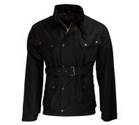 WALKER AND HAWKES - Men's Wax Explorer Motorcycle Jacket - Black - 2X-Large