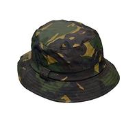 WALKER AND HAWKES - Olive 100% British Waxed Cotton Millerain Fabric Hanford Bucket Hat Unisex - Camo - XL (60cm)