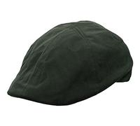WALKER AND HAWKES - Premium Olive British Wax 6-Panel Bernard Duckbill Waterpoof Flat Cap Unisex - Olive - X-Large (60cm)