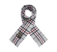 WALKER AND HAWKES - Unisex 100% Lambs Wool Chaderton Scarf - Grey Thompson