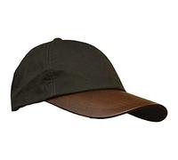 WALKER AND HAWKES - Wax Brunswick Baseball Cap w/Leather Peak - One-Size - Black