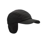 WALKER AND HAWKES - Wax Ellwood Baseball Cap w/Foldable Ear Flaps - Black - Large (59cm)