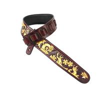 Walker And Williams LHR-27 Garnet Red Premium Leather With Gold Sumi-E Wave Scene
