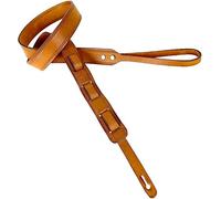 Walker And Williams M-10 Retro Brown Grain Leather Mandolin, Mandola, Bouzouki or Uke Strap