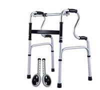 Walker Assist Mobility Support Device Aluminum Alloy for The Elderly Mobility Needs Lightweight Foldable Walking Stick Chair Walker with seat (B)
