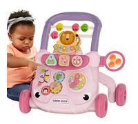 Walker Babies - Foldable Baby Activity Center, Adjustable Learning Support | Multifunctional Seat Walker Early Steps, Compact Educational Tool with Wheels for Carpets, Indoor Movement Fun