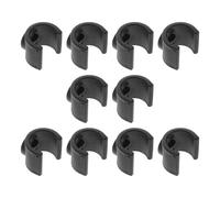 Walker Brake Line Clamp 10pcs C Shaped Plastic Clip for Rollators | Adjustable Tube Clamp Design, Black Plastic Finish, for Mobility Aid Tube and Crutch Parts