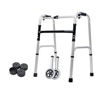 Walker Compact Folding Walker, with Wheels Plastic Handles for The Seniors Lightweight Supports kxtmm