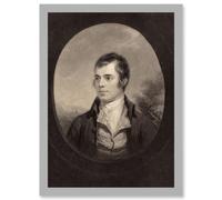 Walker Cousins Nasmyth British Robert Burns Scottish Bard Poet Artwork Framed Wall Art Print A4 Artery8 Light Grey One Size