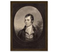 Artery8 Walker Cousins Nasmyth British Robert Burns Scottish Bard Poet Artwork Framed Wall Art Print A4