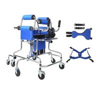 Walker Disabled Children Cerebral, Lower Limb Rehabilitation Training Standing Frame, 8 Wheels Anti Tilt, Adjustable Height, for Toddlers Kids with Special Needs
