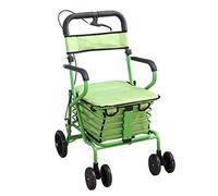 Walker,Elderly Folding Shopping Cart, Large Capacity Carbon Steel Trolley with Seat, Senior Man Fishing Walking Walker kxtmm