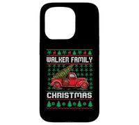 Walker Family Ugly Christmas Sweater Red Truck Funny Xmas Case for iPhone 15 Pro