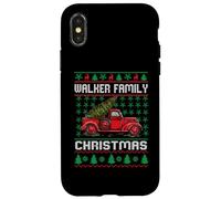 Walker Family Ugly Christmas Sweater Red Truck Funny Xmas Case for iPhone X/XS