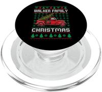 Walker Family Ugly Christmas Sweater Red Truck Funny Xmas PopSockets PopGrip for MagSafe