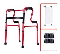 Walker， Folding,Walking Frames,Adjustable Height with Seat Aluminum Alloy Aid Non-Slip Feet for Elderly Seniors Disabled Yearn for(with Seat)