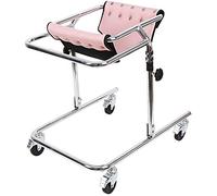 Walker for Children with Cerebral Palsy,Lightweight Folding Four Wheel Walker,Adjustable High Carbon Steel Frame Disabled Assistive Equipment for The Elderly, Lofty Ambition Thoughtful