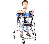 Walker for Children with Cerebral Palsy Portable Cerebral Palsy Portable Stand Upright, Walking Aids for Disabled People, with Height Adjustable Seat, for Cerebral Palsy Disability Rehabilit