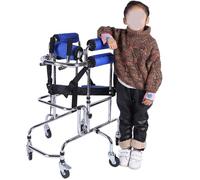 Walker for Children with Cerebral Palsy Portable Cerebral Palsy Rollators, Hemiplegia Rehabilitation Standing Frame,Stand Upright Fordisability,Adjustable Height and Width.