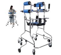 Walker for Children with Cerebral Palsy Portable Cerebral Palsy Sit to Stand, Upright for Seniors with Seat, Hemiplegia Rehabilitation Standing Frame,for Hemiplegia Rehabilitation and Standi