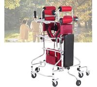 Walker for Children with Cerebral Palsy Walkers for Seniors, Walking Aids for Disabled People with Hand Brakes, Hemiplegia Rehabilitation Standing e, Loading Capacity 220kg, Adjustable Heigh