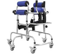 Walker for Children with Cerebral Palsy Walking aid for People with Cerebral Palsy Standing Frame with 6 Wheels and Seats,Rehabilitation Standing Framewalking Aid,Portable Stand Uprightforce