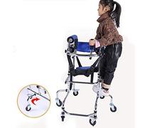 Walker for Disabled Children with Cerebral Palsy Child Rollator Mobility Walking Aid with 360 ° Rotating Wheels and Cushions Adjustable Height Walker for Children