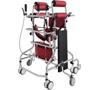 Walker for Elderly - Folding Hemiplegia Rehabilitation Standing Frame, Portable Walker with Adjustable Height and Width, Mobility Aid for Seniors and Handicapped Users,