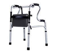 Walker for Seniors Folding Aluminium Walker Hight Adjustable Lightweight Walking Frame Disability Aids Walkers for Old Man Rehabilitation,C