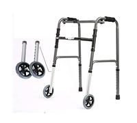 Walker for Seniors Rollator Geriatric Elderly Walker Foldable with 2 Wheels, Rolling Rollators Adjustable Height Mobility Aid Walking Frame Crutch kxtmm
