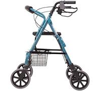 Walker for Seniors Wheelchair Hand-Pushing Walker, Lightweight Folding Aluminum Four-Wheel Walker, Suitable for: Elderly Shopping Cart, Grocery Shopping Walking Fram