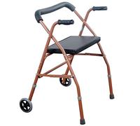 Walker for The Elderly Progressive Mobility Aid with Seat Belt Wheels for Ramps and Steps Up and Down Stairs Folding and Adjustable Rehabilitation Aids Suitable for Adults Or The Elderly Double The